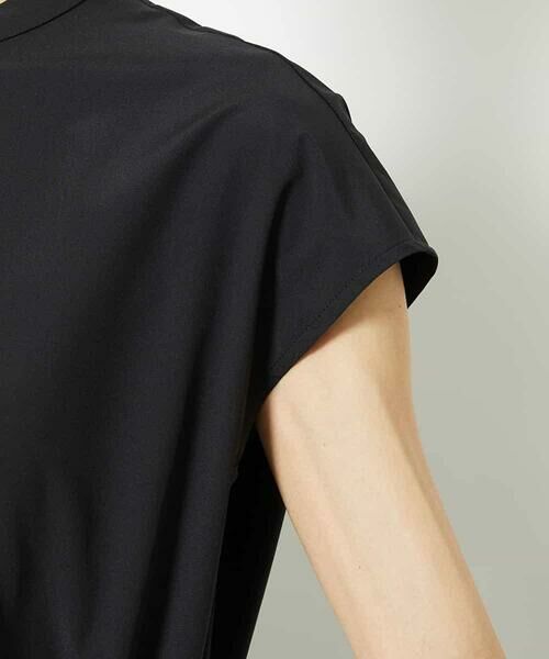 MICHEL KLEIN / ミッシェルクラン ロング・マキシ丈ワンピース | キーネックギャザーワンピース | 詳細10