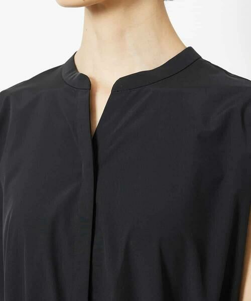 MICHEL KLEIN / ミッシェルクラン ロング・マキシ丈ワンピース | キーネックギャザーワンピース | 詳細9