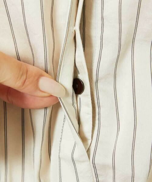 MICHEL KLEIN / ミッシェルクラン ロング・マキシ丈ワンピース | ストライプギャザーワンピース | 詳細12