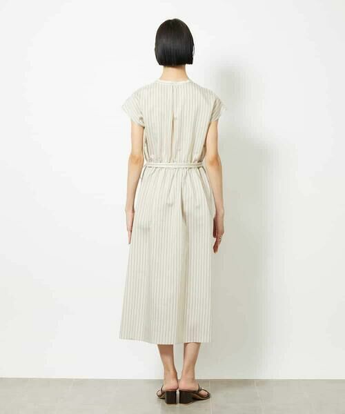 MICHEL KLEIN / ミッシェルクラン ロング・マキシ丈ワンピース | ストライプギャザーワンピース | 詳細7