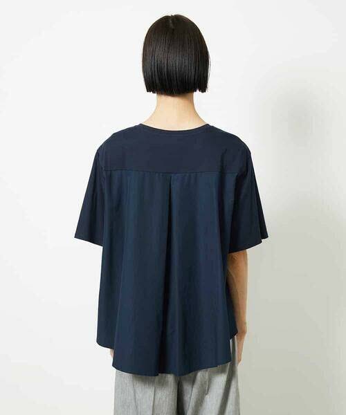 MICHEL KLEIN / ミッシェルクラン カットソー | [接触冷感]異素材バックフレアカットソー | 詳細17