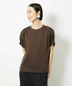 MICHEL KLEIN / ミッシェルクラン カットソー | [接触冷感]ギャザースリーブカットソー