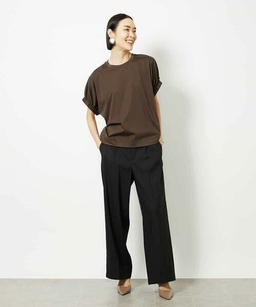 セール】 [接触冷感]ギャザースリーブカットソー （カットソー