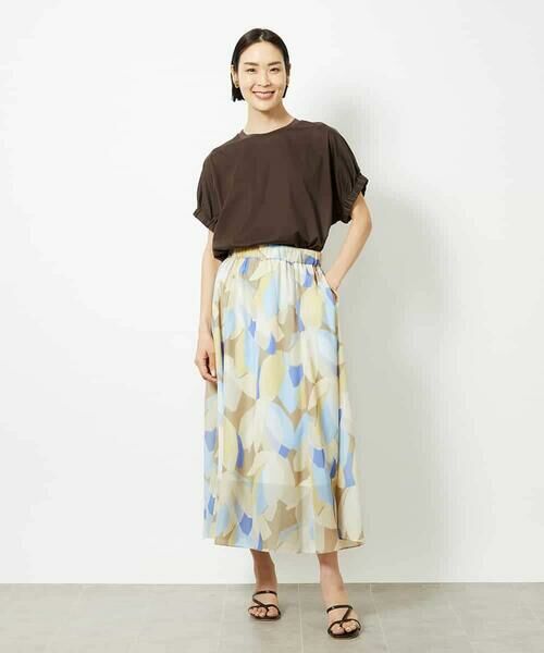 MICHEL KLEIN / ミッシェルクラン カットソー | [接触冷感]ギャザースリーブカットソー | 詳細16