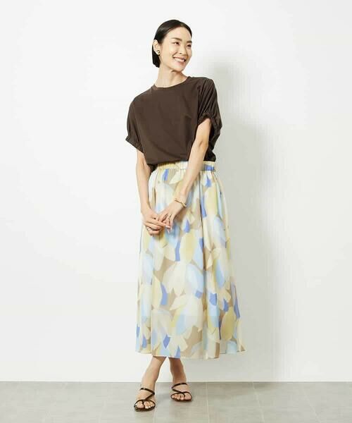 MICHEL KLEIN / ミッシェルクラン カットソー | [接触冷感]ギャザースリーブカットソー | 詳細17