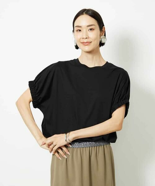 MICHEL KLEIN / ミッシェルクラン カットソー | [接触冷感]ギャザースリーブカットソー | 詳細19