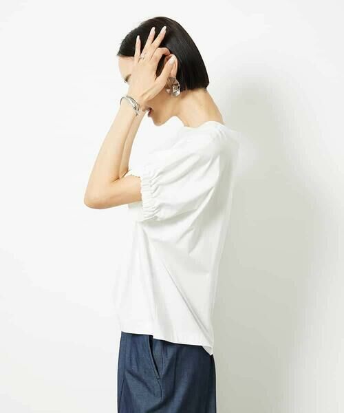 MICHEL KLEIN / ミッシェルクラン カットソー | [接触冷感]ギャザースリーブカットソー | 詳細2