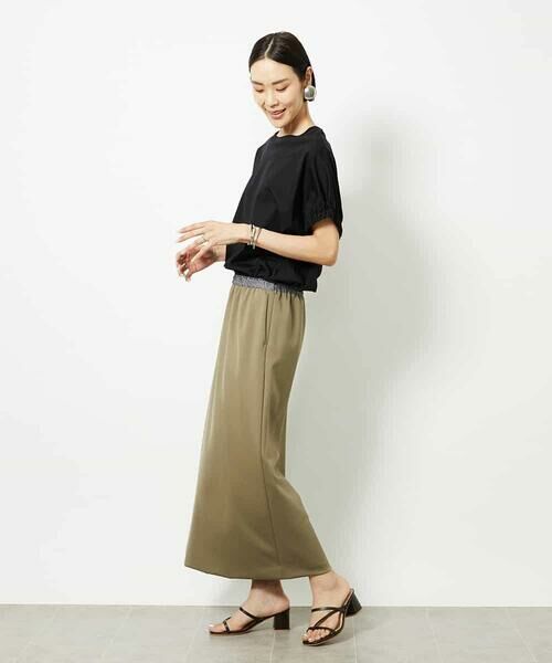 MICHEL KLEIN / ミッシェルクラン カットソー | [接触冷感]ギャザースリーブカットソー | 詳細21