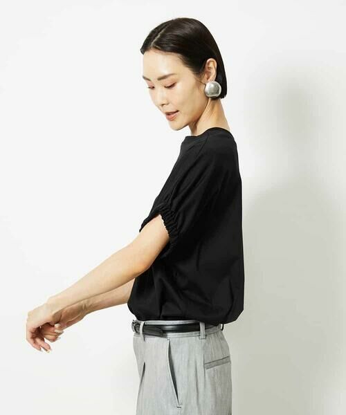 MICHEL KLEIN / ミッシェルクラン カットソー | [接触冷感]ギャザースリーブカットソー | 詳細23