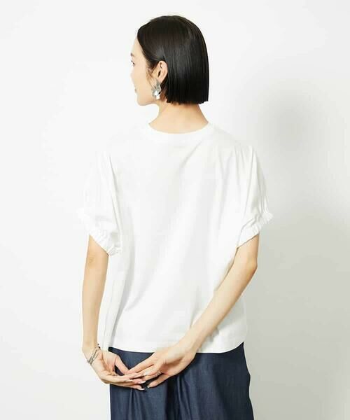 MICHEL KLEIN / ミッシェルクラン カットソー | [接触冷感]ギャザースリーブカットソー | 詳細3