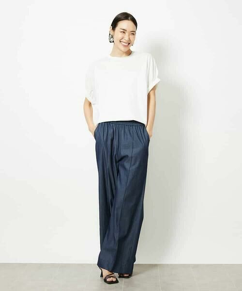 MICHEL KLEIN / ミッシェルクラン カットソー | [接触冷感]ギャザースリーブカットソー | 詳細4