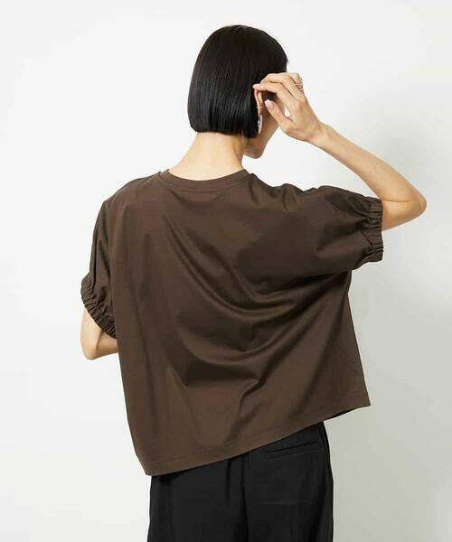 MICHEL KLEIN / ミッシェルクラン カットソー | [接触冷感]ギャザースリーブカットソー | 詳細9