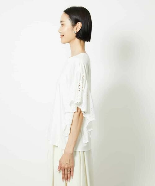 MICHEL KLEIN / ミッシェルクラン カットソー | ボーラーレーススリーブカットソー | 詳細17