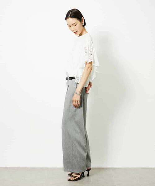 MICHEL KLEIN / ミッシェルクラン カットソー | ボーラーレーススリーブカットソー | 詳細2