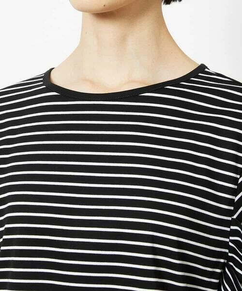 MICHEL KLEIN / ミッシェルクラン カットソー | [接触冷感]袖タックボーダーカットソー | 詳細21