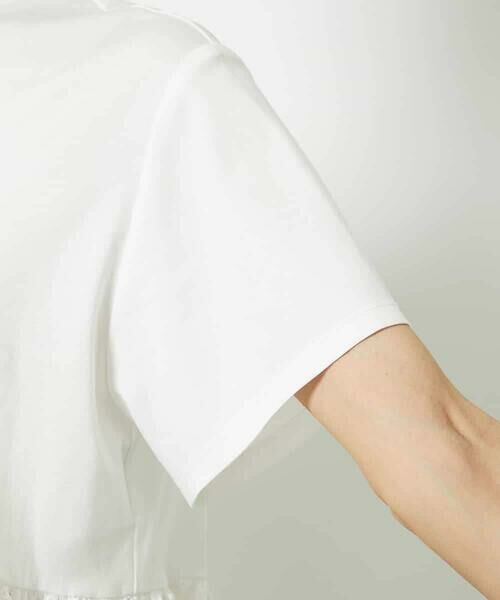 MICHEL KLEIN / ミッシェルクラン カットソー | ボーラーレース切替ペプラムカットソー | 詳細17