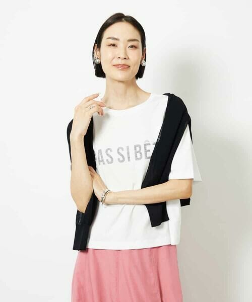 MICHEL KLEIN / ミッシェルクラン カットソー | プリントロゴＴシャツ | 詳細1