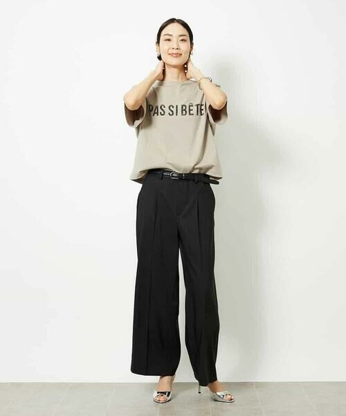 MICHEL KLEIN / ミッシェルクラン カットソー | プリントロゴＴシャツ | 詳細10