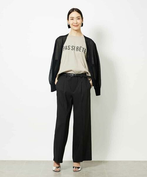 MICHEL KLEIN / ミッシェルクラン カットソー | プリントロゴＴシャツ | 詳細11