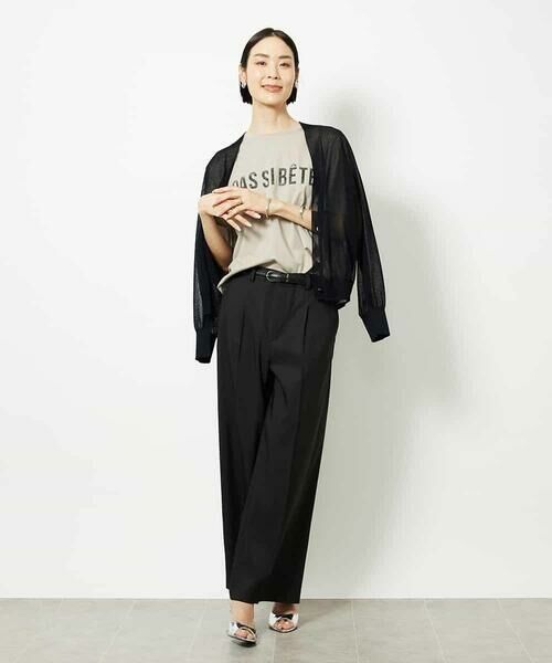 MICHEL KLEIN / ミッシェルクラン カットソー | プリントロゴＴシャツ | 詳細12