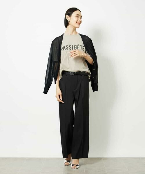 MICHEL KLEIN / ミッシェルクラン カットソー | プリントロゴＴシャツ | 詳細13