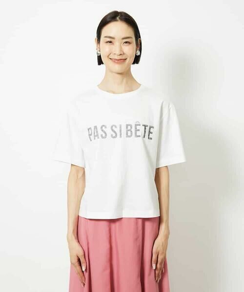 MICHEL KLEIN / ミッシェルクラン カットソー | プリントロゴＴシャツ | 詳細20