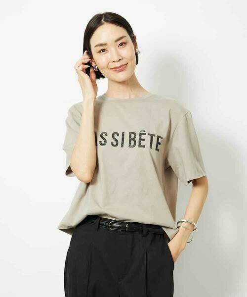 MICHEL KLEIN / ミッシェルクラン カットソー | プリントロゴＴシャツ | 詳細7