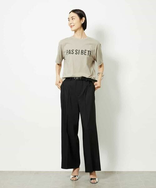 MICHEL KLEIN / ミッシェルクラン カットソー | プリントロゴＴシャツ | 詳細9