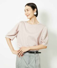 [接触冷感]袖タックカットソー