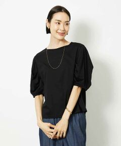 MICHEL KLEIN / ミッシェルクラン カットソー | [接触冷感]袖タックカットソー