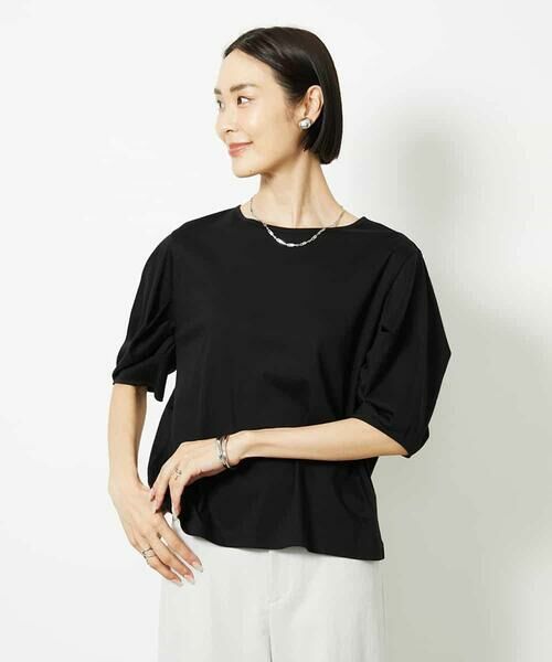 MICHEL KLEIN / ミッシェルクラン カットソー | [接触冷感]袖タックカットソー | 詳細10