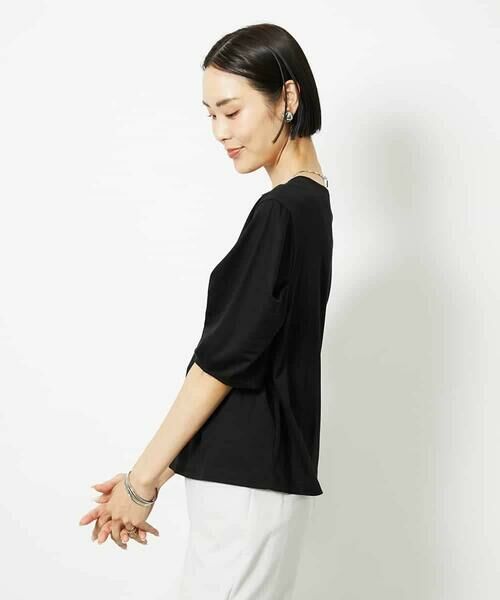 MICHEL KLEIN / ミッシェルクラン カットソー | [接触冷感]袖タックカットソー | 詳細11