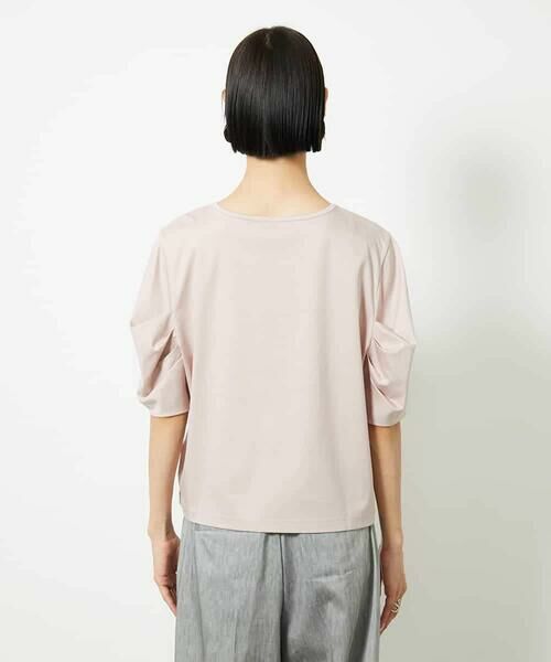 MICHEL  / ミッシェルクラン [接触冷感]袖タックカットソー ミッシェルクラン MICHEL KLEIN [接触冷感]袖タックカットソー
