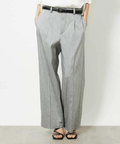 MICHEL KLEIN / ミッシェルクラン チノ・ワークパンツ | チノワイドパンツ | 詳細1