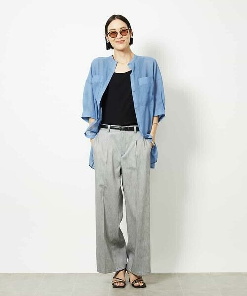 MICHEL KLEIN / ミッシェルクラン チノ・ワークパンツ | チノワイドパンツ | 詳細19