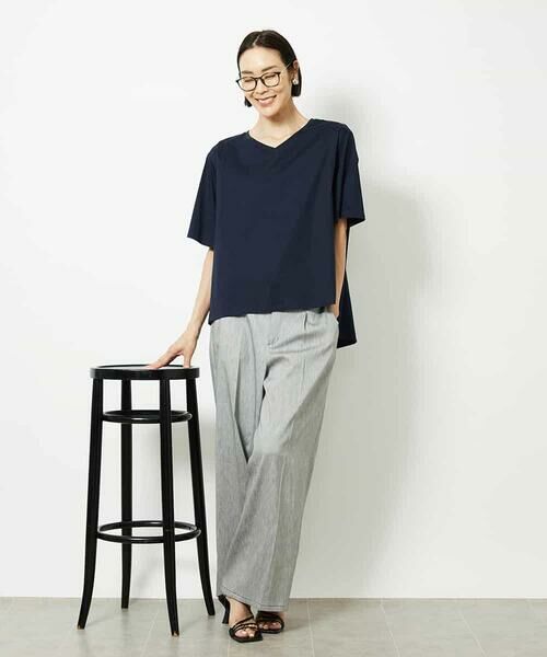 MICHEL KLEIN / ミッシェルクラン チノ・ワークパンツ | チノワイドパンツ | 詳細9