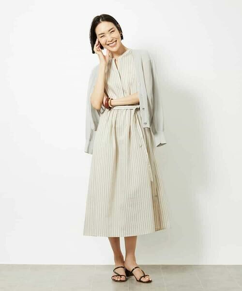 MICHEL KLEIN / ミッシェルクラン カーディガン・ボレロ | Vネックシアーカーディガン | 詳細13