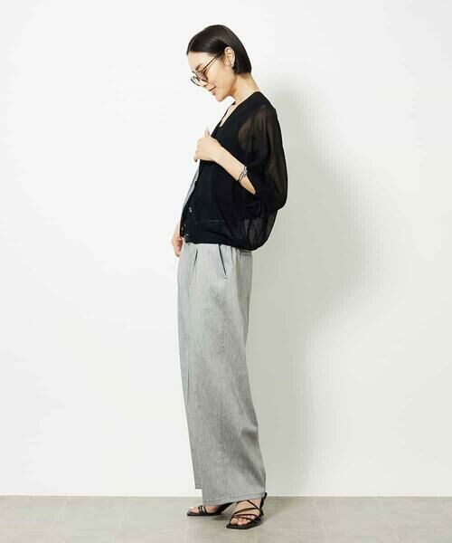 MICHEL KLEIN / ミッシェルクラン カーディガン・ボレロ | Vネックシアーカーディガン | 詳細18