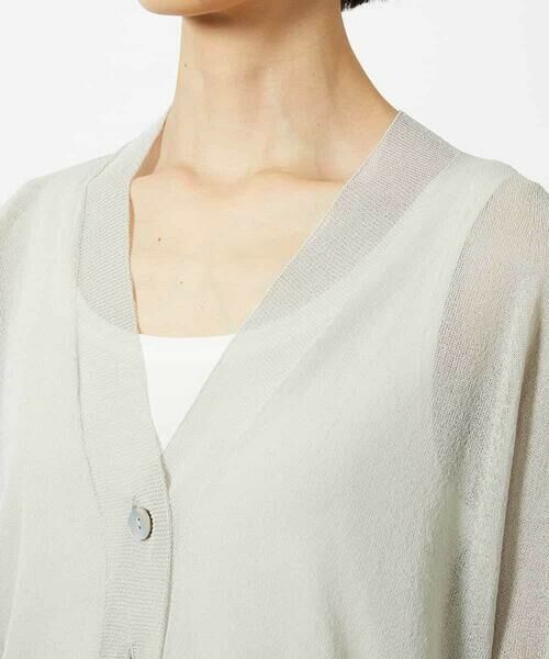 MICHEL KLEIN / ミッシェルクラン カーディガン・ボレロ | Vネックシアーカーディガン | 詳細23