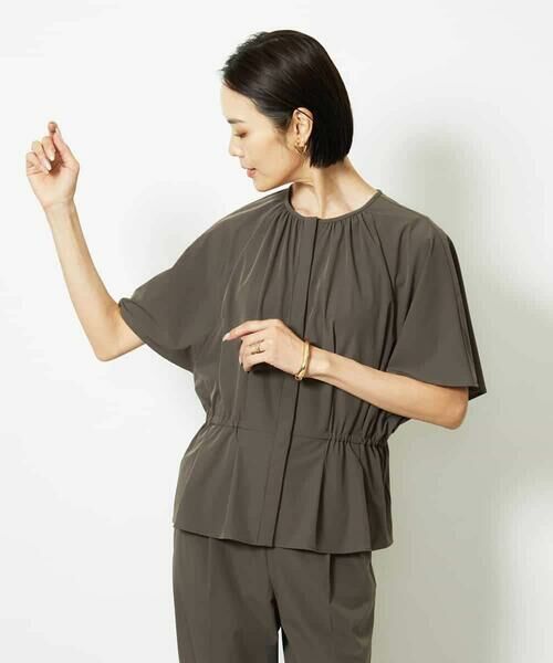 MICHEL KLEIN / ミッシェルクラン シャツ・ブラウス | ［セットアップ対応/2WAY]ウエストマークギャザーブラウス | 詳細2