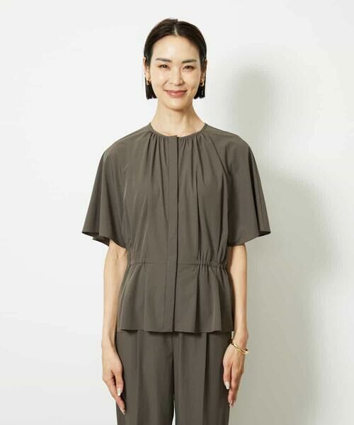 MICHEL KLEIN / ミッシェルクラン シャツ・ブラウス | ［セットアップ対応/2WAY]ウエストマークギャザーブラウス | 詳細21