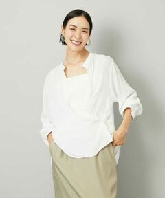 MICHEL KLEIN / ミッシェルクラン シャツ・ブラウス | [3WAY]カシュクールドビーブラウス