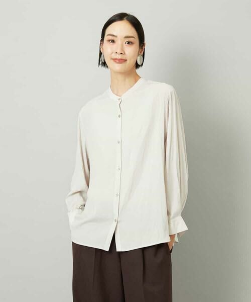 MICHEL KLEIN / ミッシェルクラン シャツ・ブラウス | [3WAY]カシュクールドビーブラウス | 詳細1