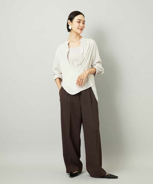 MICHEL KLEIN / ミッシェルクラン シャツ・ブラウス | [3WAY]カシュクールドビーブラウス | 詳細10