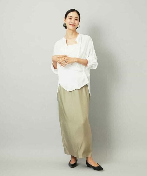 MICHEL KLEIN / ミッシェルクラン シャツ・ブラウス | [3WAY]カシュクールドビーブラウス | 詳細14