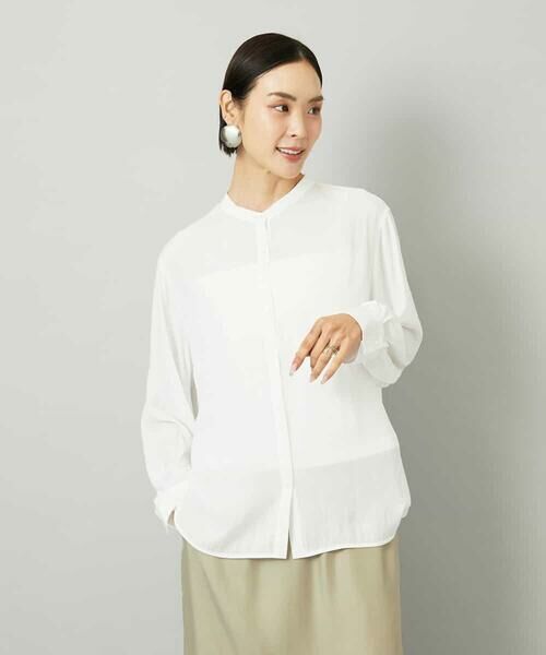 MICHEL KLEIN / ミッシェルクラン シャツ・ブラウス | [3WAY]カシュクールドビーブラウス | 詳細17