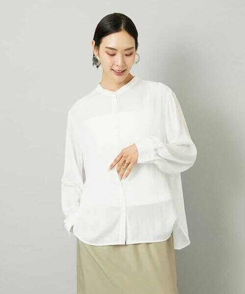 MICHEL KLEIN / ミッシェルクラン シャツ・ブラウス | [3WAY]カシュクールドビーブラウス | 詳細18