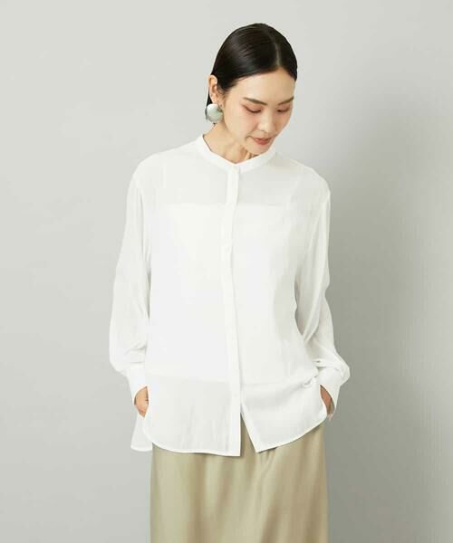 MICHEL KLEIN / ミッシェルクラン シャツ・ブラウス | [3WAY]カシュクールドビーブラウス | 詳細19