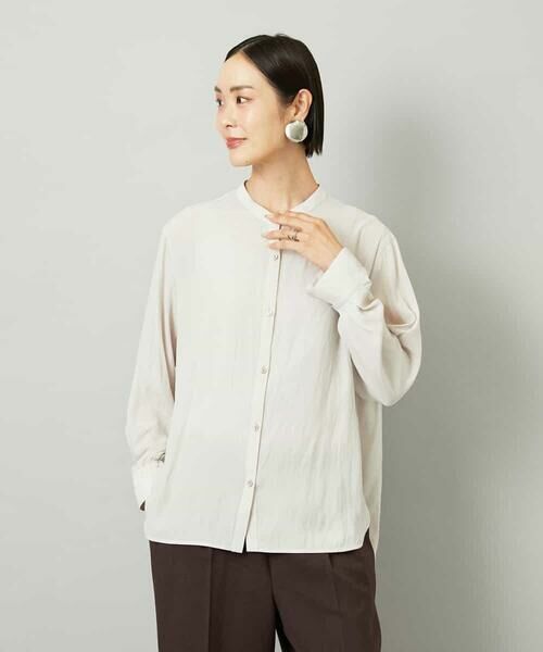 MICHEL KLEIN / ミッシェルクラン シャツ・ブラウス | [3WAY]カシュクールドビーブラウス | 詳細2