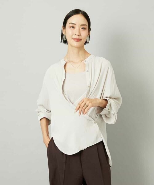 MICHEL KLEIN / ミッシェルクラン シャツ・ブラウス | [3WAY]カシュクールドビーブラウス | 詳細8